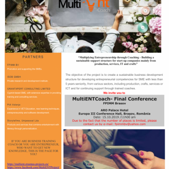 We invite you to the final conference of the MultiENT Coach project!