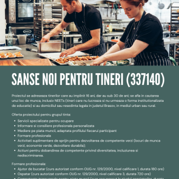 SANSE NOI PENTRU TINERI