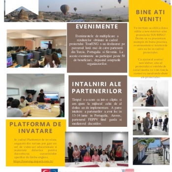 Am publicat newsletter-ul proiectului international TourENG